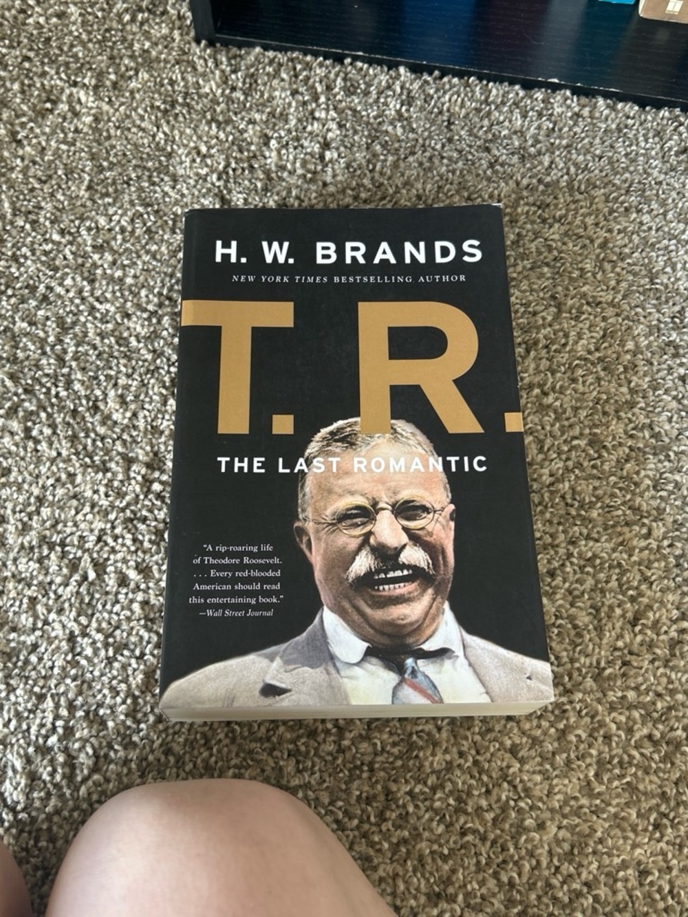 H.W. Brands "T.R.: The Last Romantic" Hardcover Book - Black & Gold